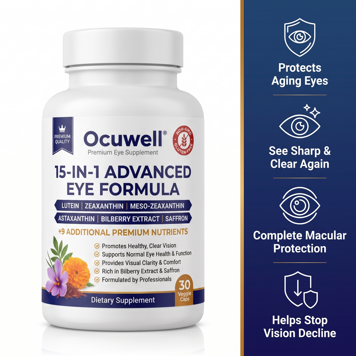 Ocuwell 15-in-1 Advanced Eye Formula