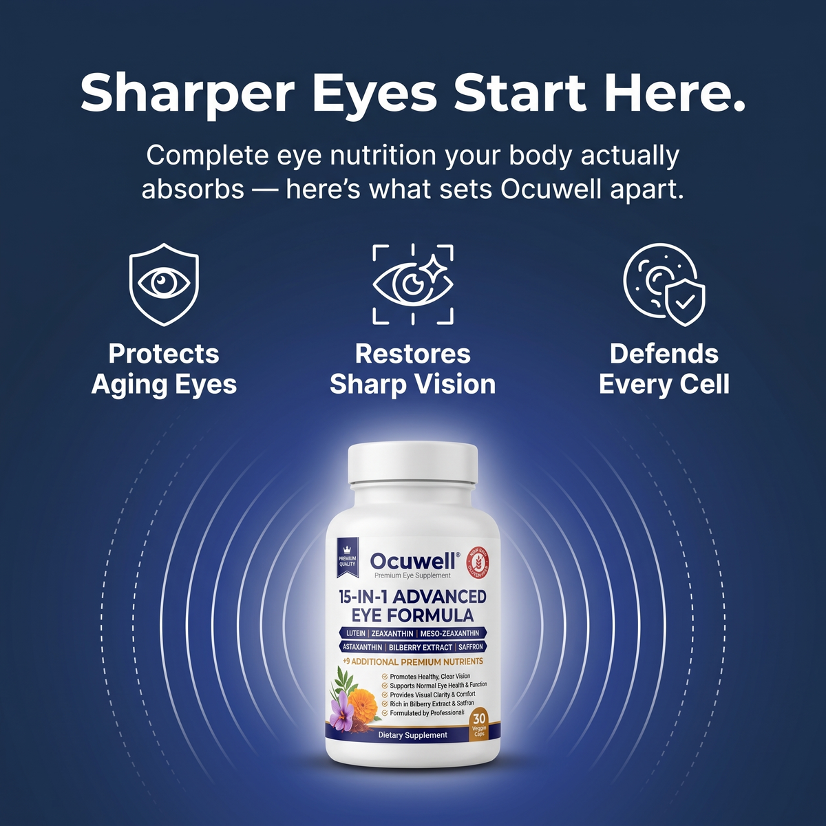 Ocuwell 15-in-1 Advanced Eye Formula