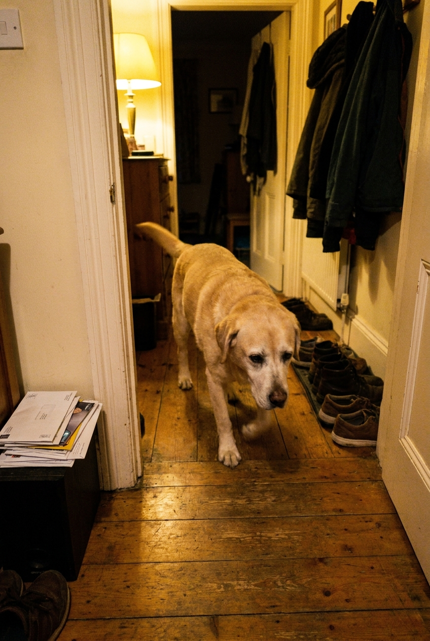Sadie, 12, labrador — 6 weeks in